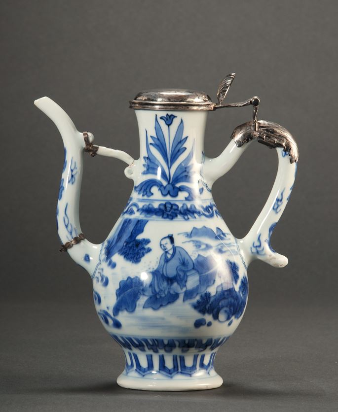 73. Blue and White Ewer with Silver Cover | MasterArt